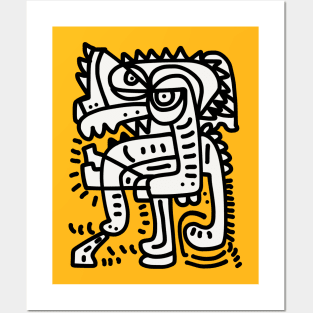 Angry Doodle Graffiti Creature Posters and Art